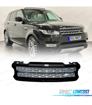 GRILLE RANGE ROVER SPORT 13-17 NOIR BRILLANT ARGENT