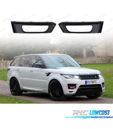 CONTOURS PHARES ANTIBROUILLARD RANGE ROVER SPORT 14-17 NOIR BRILLANT