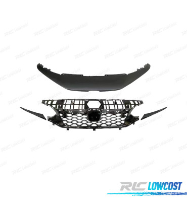 CALANDRE HONDA CIVIC 22- LOOK TYPE R NOIR BRILLANT