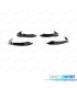 MOULURES AVANT AUDI A4 17-20 LOOK RS4 NOIR BRILLANT