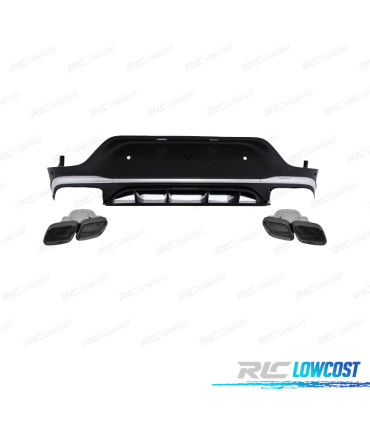 DIFFUSEUR MERCEDES C253 20-22 LOOK GLC COUPE 63 NOIR CHROMÉE
