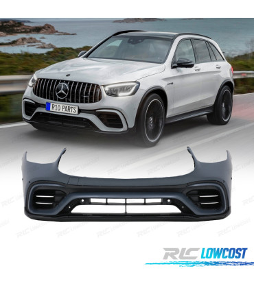PARE-CHOCS AVANT MERCEDES W253 20-22 LOOK GLC63 + PASSAGES DE ROUE