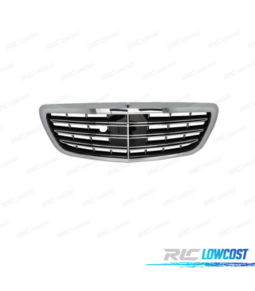 CALANDRE MERCEDES W222 18-20 LOOK S65 NOIR CHROMÉE ACC