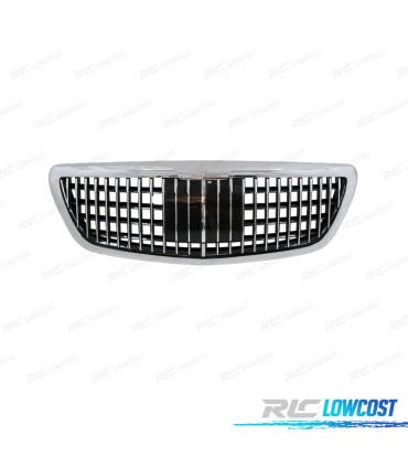 CALANDRE MERCEDES W222 18-20 LOOK MAYBACH NOIR CHROMÉE ACC