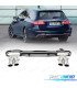 DIFFUSEUR MERCEDES W213 21-23 LOOK E53 NOIR CHROMÉE OO---OO