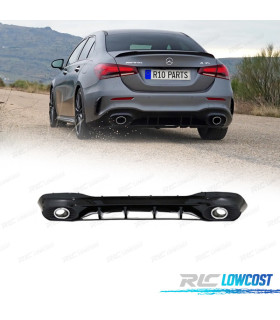 DIFFUSEUR MERCEDES CLASSE A V177 AMG 18- LOOK A35 + EMBOUTS D'ÉCHAPPEMENT