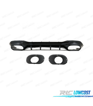 DIFFUSEUR MERCEDES CLASSE A V177 AMG 18- LOOK A35 + EMBOUTS D'ÉCHAPPEMENT
