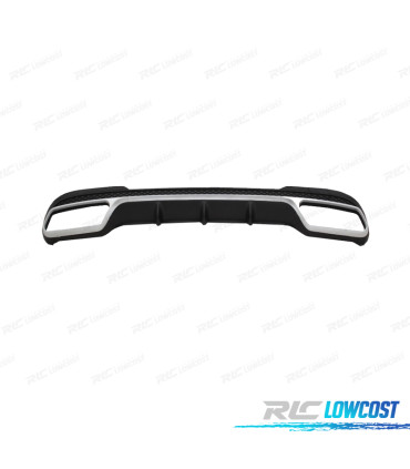 DIFFUSEUR MERCEDES CLASSE E W212 13-16 LOOK AMG E63 NOIR CHROMÉE
