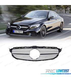 CALANDRE MERCEDES W205 18-21 LOOK AMG ARGENT