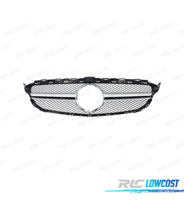 CALANDRE MERCEDES W205 18-21 LOOK AMG ARGENT