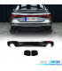 DIFFUSEUR ARRIÈRE AUDI A7 19-23 LOOK RS7 NOIR BRILLANT