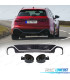 DIFFUSEUR ARRIÈRE AUDI A6 18-22 LOOK RS6 NOIR CHROMÉE + EMBOUTS