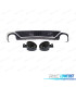 DIFFUSEUR ARRIÈRE AUDI A6 18-22 LOOK RS6 NOIR CHROMÉE + EMBOUTS