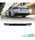 DIFFUSEUR ARRIÈRE AUDI A6 A6 AVANT 18-22 LOOK S6 NOIR BRILLANT + EMBOUTS