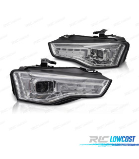 PHARES AUDI A5 11-16 LED CHROMÉS