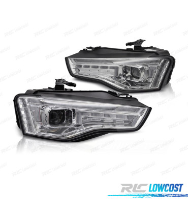 PHARES AUDI A5 11-16 LED CHROMÉS