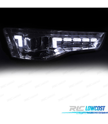 PHARES AUDI A5 11-16 LED CHROMÉS