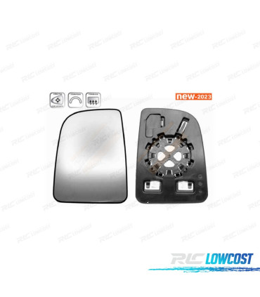 GLACE RÉTROVISEUR BASE GAUCHE MERCEDES SPRINTER 17- CONVEXE