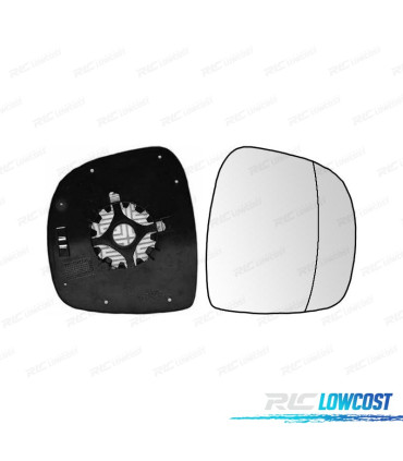 GLACE RÉTROVISEUR BASE DROITE MERCEDES VITO W639 03-11 THERMIQUE