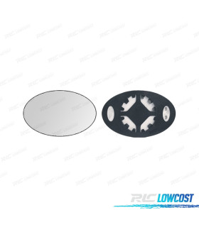 GLACE RÉTROVISEUR BASE RÉVERSIBLE GAUCHE / DROITE MINI R50 R53 01-06 THERMIQUE