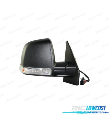 RÉTROVISEUR COMPLET DROIT FIAT DOBLO 10- 8 BROCHES NOIR SIMPLE