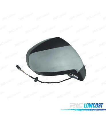 RÉTROVISEUR COMPLET DROIT PEUGEOT 3008 09-16 AVEC ÉCLAIRAGE AU SOL