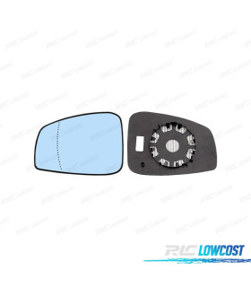 GLACE RÉTROVISEUR BASE GAUCHE RENAULT LAGUNA III 07- BLEU