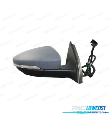 RÉTROVISEUR COMPLET DROIT VOLKSWAGEN VW PASSAT 10-17 LUMIÈRE AU SOL