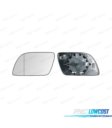 GLACE RÉTROVISEUR BASE GAUCHE VOLKSWAGEN VW POLO 02-05 THÉRMIQUE