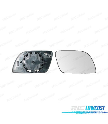 GLACE RÉTROVISEUR BASE DROITE VOLKSWAGEN VW POLO 02-05 THERMIQUE
