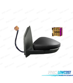 RÉTROVISEUR COMPLET GAUCHE VOLKSWAGEN VW POLO 09-17 ÉLECTRIQUE