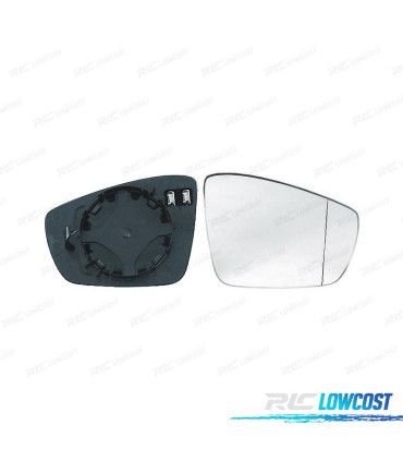 GLACE RÉTROVISEUR BASE DROITE VOLKSWAGEN VW POLO 09-17 CONVEXE