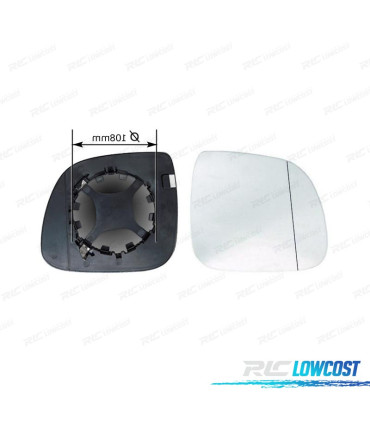 GLACE RÉTROVISEUR BASE DROITE VOLKSWAGEN VW TRANSPORTER T6 16-20