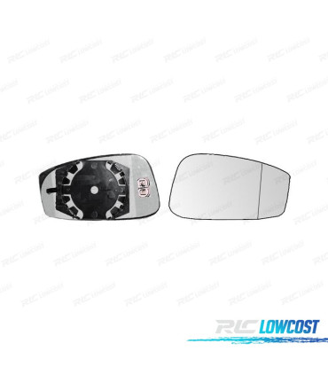 GLACE RÉTROVISEUR BASE DROITE LANCIA MUSA 04-08 CONVEXE THERMIQUE