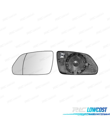 GLACE RÉTROVISEUR BASE GAUCHE SKODA OCTAVIA 04-09 THERMIQUE