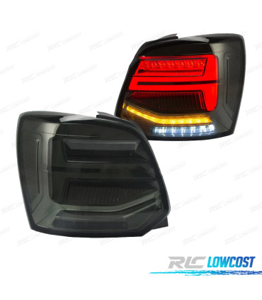 FEUX ARRIÈRE LED VOLKSWAGEN VW POLO 6R 6C 09-17 DYNAMIQUES FUMÉS