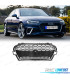 GRILLE AUDI A4 B9 20- LOOK S LINE NOIR CHROME