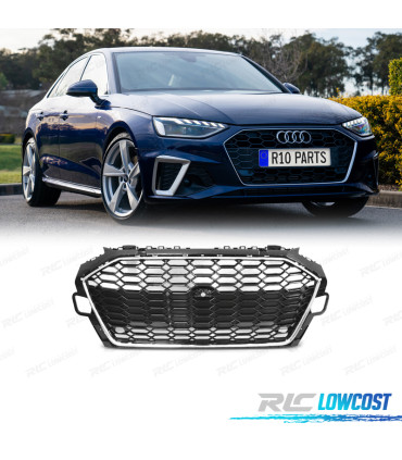 GRILLE AUDI A4 B9 19- LOOK S LINE NOIR CHROME
