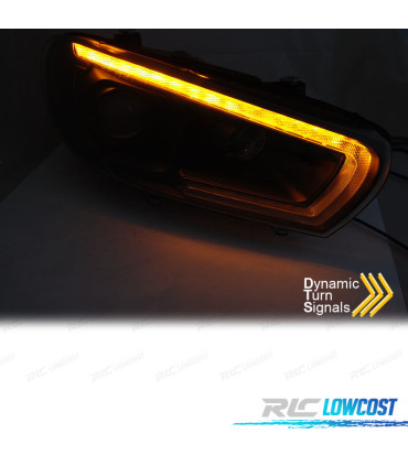 PHARES XÉNON VOLKSWAGEN VW SCIROCCO 08-14 LED NOIR