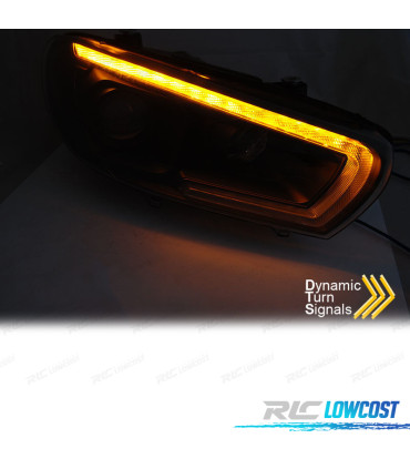 PHARES XÉNON VOLKSWAGEN VW SCIROCCO 08-14 LED CHROME