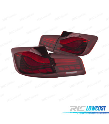 FEUX ARRIÈRE POUR BMW F10 10-16 OLED ROUGE