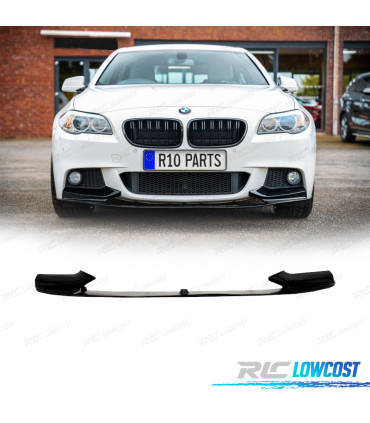 SPOILER LAME AVANT BMW SÉRIE 5 F10 F11 LOOK M PERFORMANCE NOIR BRILLANT