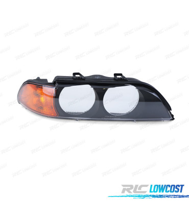 OPTIQUES BMW SÉRIE 5 E39 95-00 NOIR AMBRE H7 + HB3