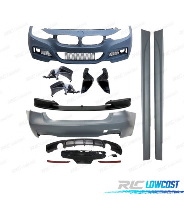 KIT CARROSSERIE BMW F30 LOOK M PERFORMANCE PDC 2 SORTIES D'ÉCHAPPEMENT