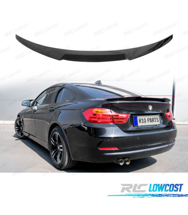 SPOILER BMW F36 GRAN COUPE 14-21 LOOK M PERFORMANCE NOIR BRILLANT