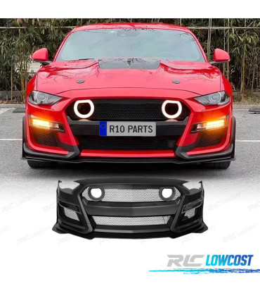 PARE-CHOCS AVANT FORD MUSTANG 18-22 LOOK GT500 GRILLE LUMIÈRE LED