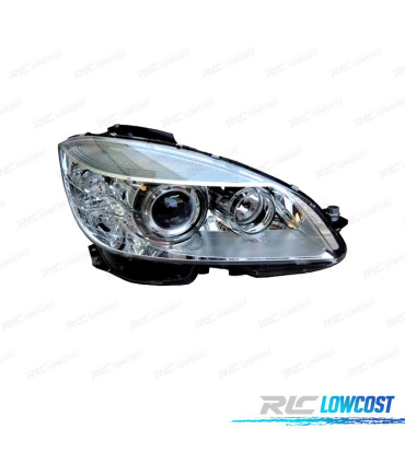 PHARE DROIT XENON POUR MERCEDES C W204 07-11 FOND CHROMÉ