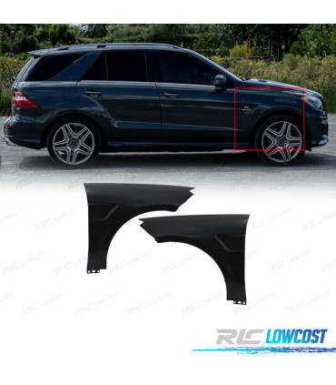AILE AVANT MERCEDES CLASSE ML W166 11-15 LOOK AMG 63 ALUMINIUM