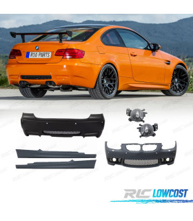 KIT CARROSSERIE BMW E92 E93 06-10 LOOK M3 + PHARES ANTIBROUILLARD