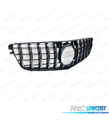 CALANDRE MERCEDES W204 07-14 LOOK AMG GT NOIR CHROMÉ